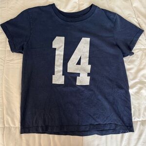 Brandy Melville Navy Blue Tee Number 14 Tee